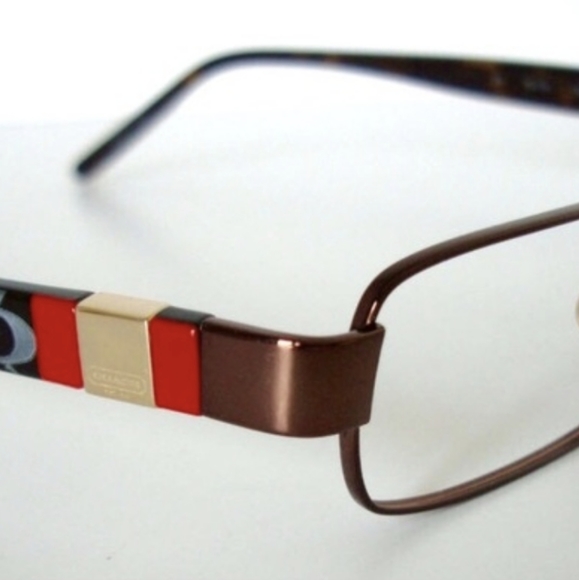 Coach Eyeglasses Frames Brown Black Signature Monogram - Picture 7 of 12